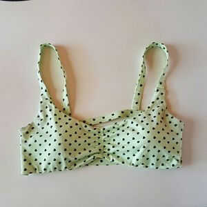Cut out heart bralette