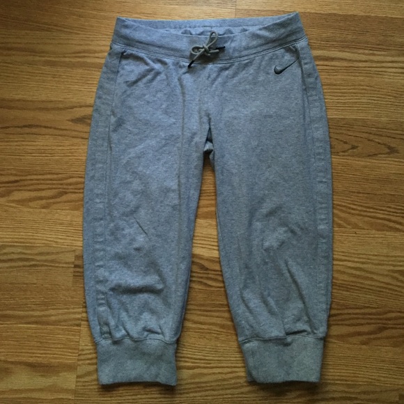 All gray Capri like Nike leggings. 3/4 leg.