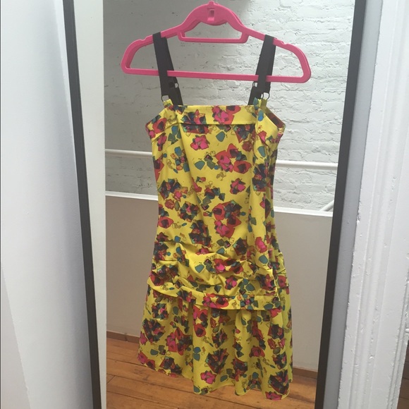 Rachel Roy yellow cocktail dress