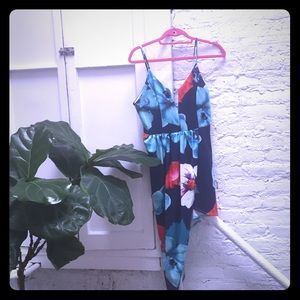 Unique floral cocktail dress