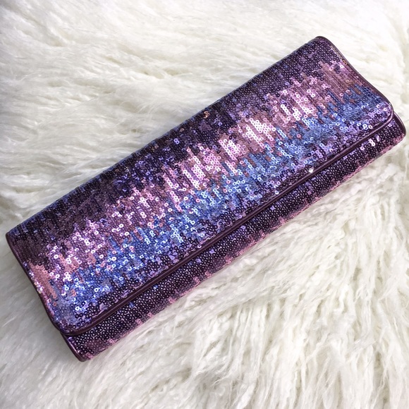 ALDO ombré sequin clutch