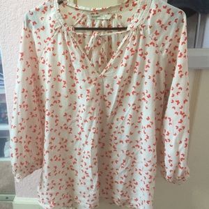 Butterfly long sleeve blouse
