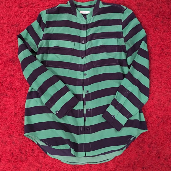 Equipment Striped, Silk Blouse
