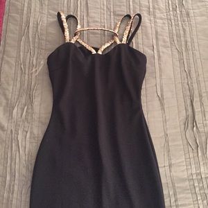 Black and Gold Bodycon Dress