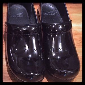 Dansko Patent Leather Clogs