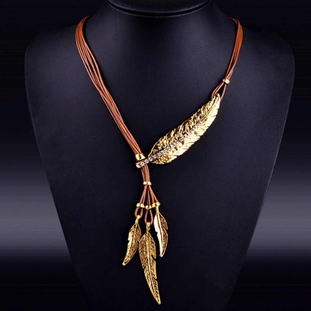 HOST PICK! New Feather Pendant Statement Necklace - Picture 4 of 5