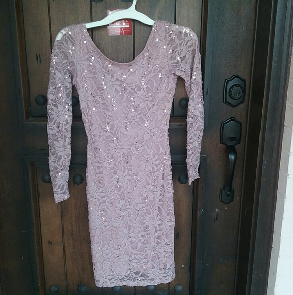 Lilac Sequin Dress - Picture 3 of 3