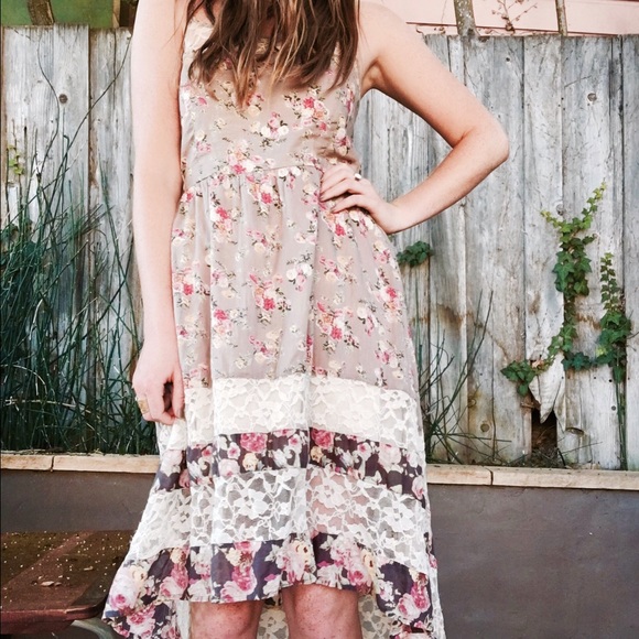 American Rag Floral High-low dress