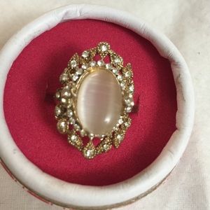 White stone ring