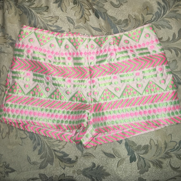 Harper pink and green shorts - Picture 1 of 2
