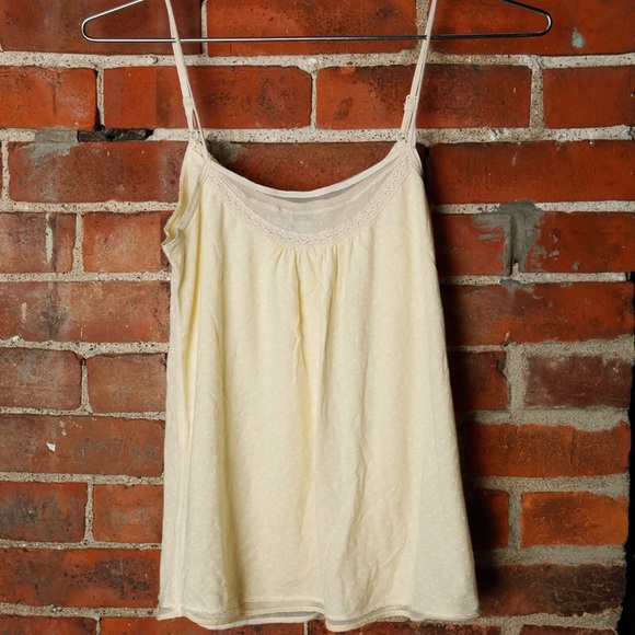 🦃SALE🦃 Abercrombie & Fitch Pale Yellow Camisole - Picture 1 of 3