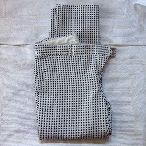 Blue dotted white pants