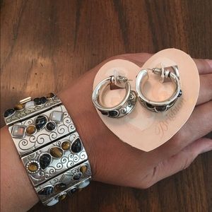 Brighton bracelet and hoop earrings set