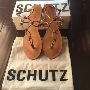 Schutz Veda flat sandal 9.5M