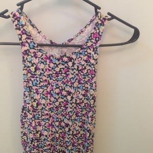 Multi colored floral mini dress!