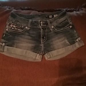 MISS ME RHINESTONE SHORTS EXCELLENT CONDITION!