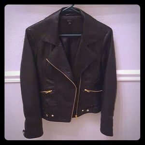 Quinn Vegan Leather Moto Jacket