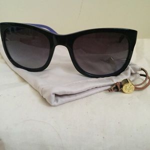 Tory Burch Black and blue Sunglasses
