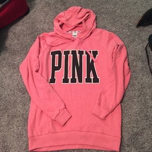 Oversized pink hoodie