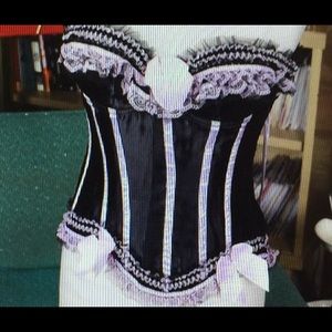 Adorable black and pink large corset 30"