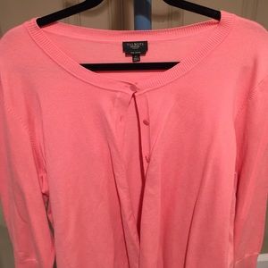 Classic Talbots pink cardigan!
