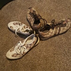 Coach shoes 2 pair for $100