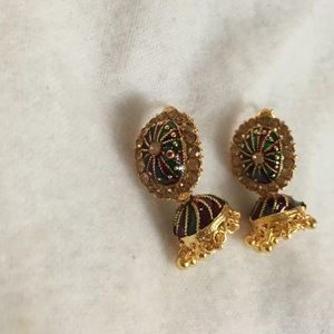 Indian style dangling earrings