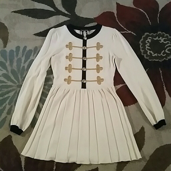 Cream Mini Knit Sweater Dress