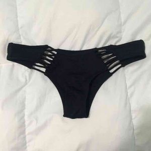 ✨SOLD✨ Black Rip Curl Cut Out Bikini Bottoms