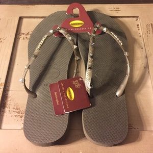 NWT Havaianas Special Collection flip flops