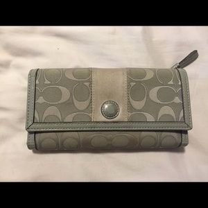 Silver Coach Wallet