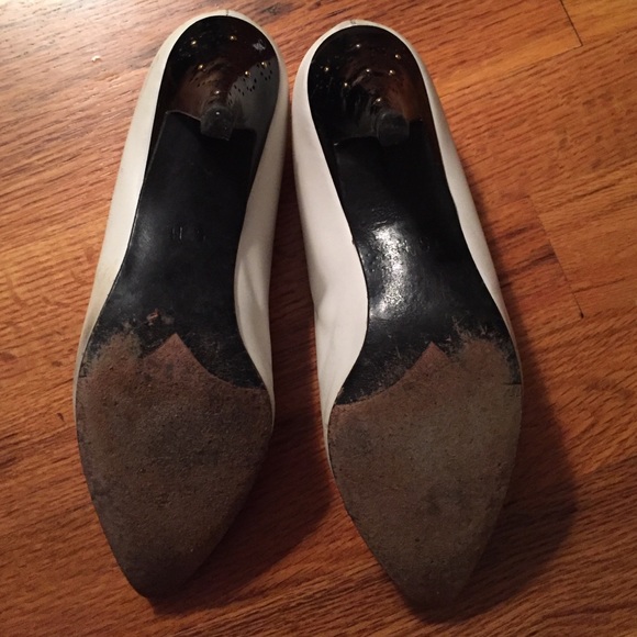 Cool VINTAGE Spectator Pumps Heels Black & White - Picture 3 of 4