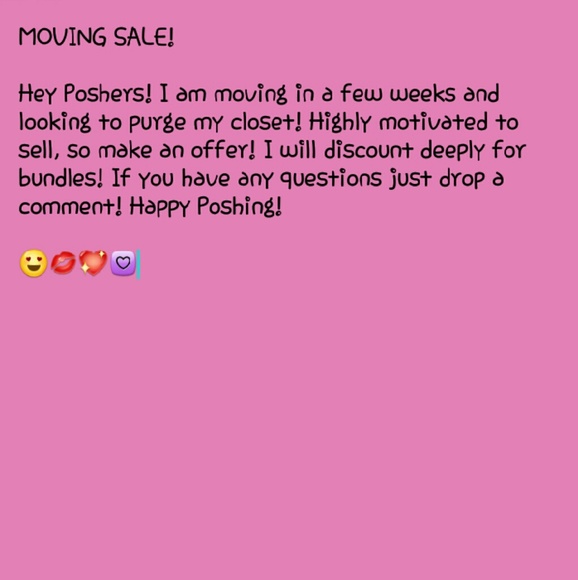 $ Moving Sale $