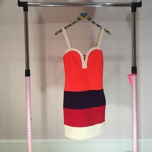 LF color block mini dress