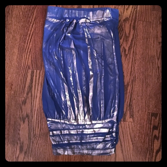 Brand Nee Blue and Silver Top
