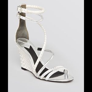 Brian Atwood Wedge Sandals Sedini size 6.5