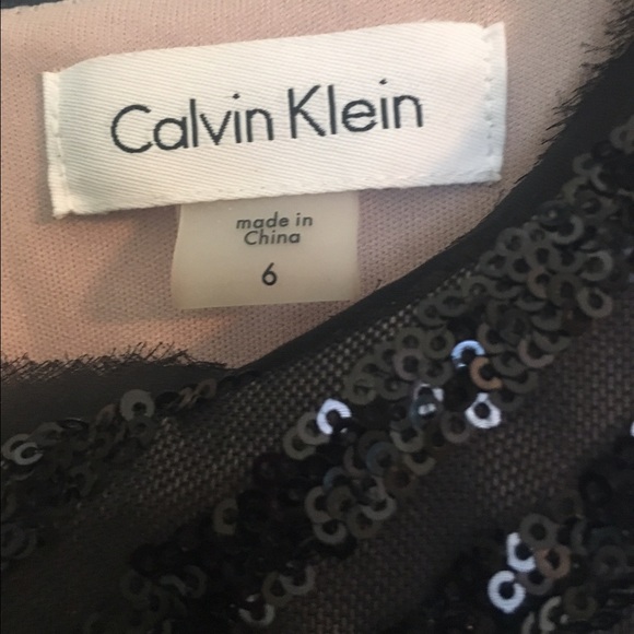 Calvin Klein Sequined Blouson Dress - Picture 4 of 4
