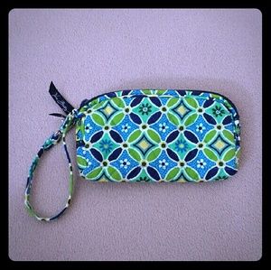 Green Vera Bradley Wristlet