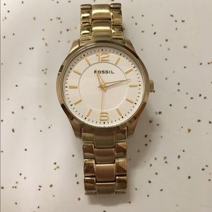 Fossil gold watch