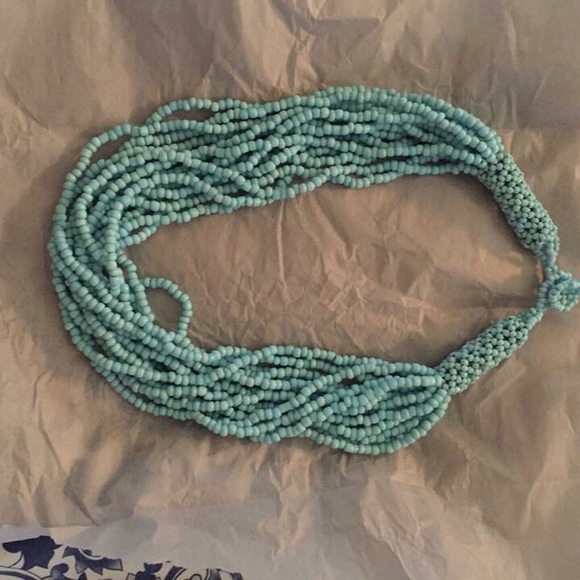 Turquoise beaded necklace