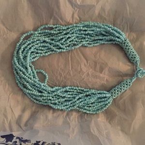 Turquoise beaded necklace