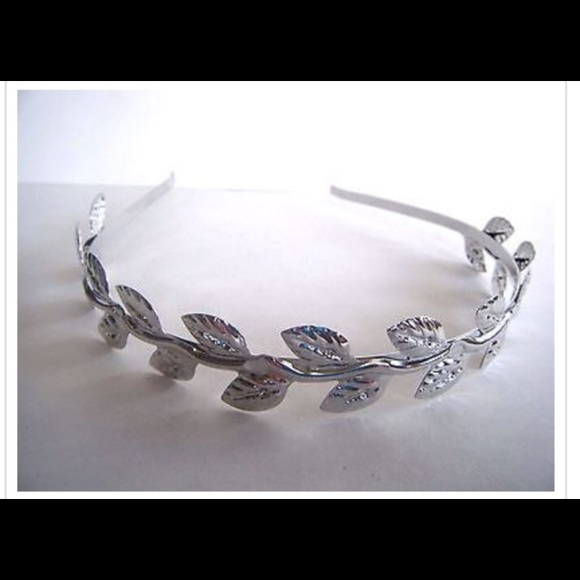 Metal petal head band.