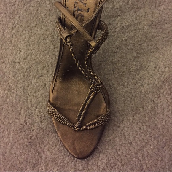 Gold Rope Sandals, Size 8