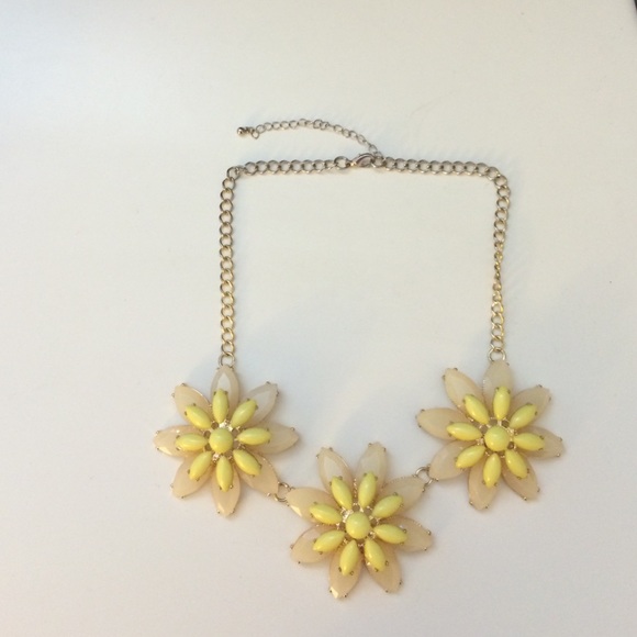 Brand New Nude/Pink and Yellow Fashion Necklace
