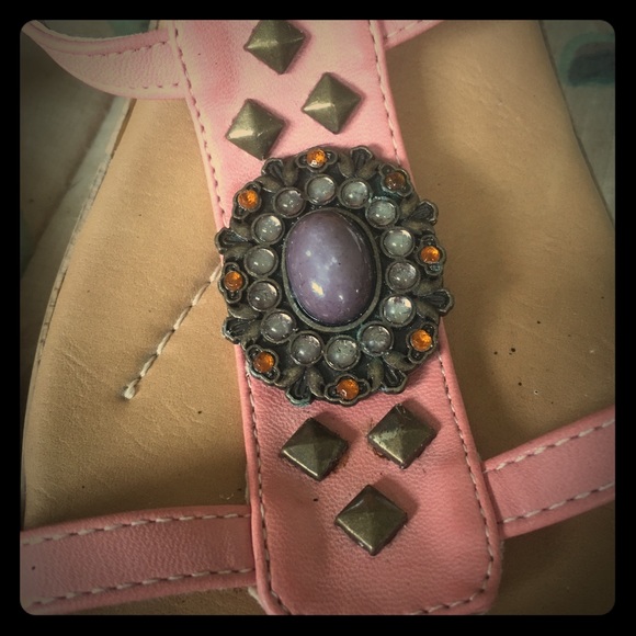 Jeweled slip on platform shoes - Picture 1 of 4