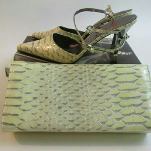 MELIAN Women's High Heel Shoes with matching purse