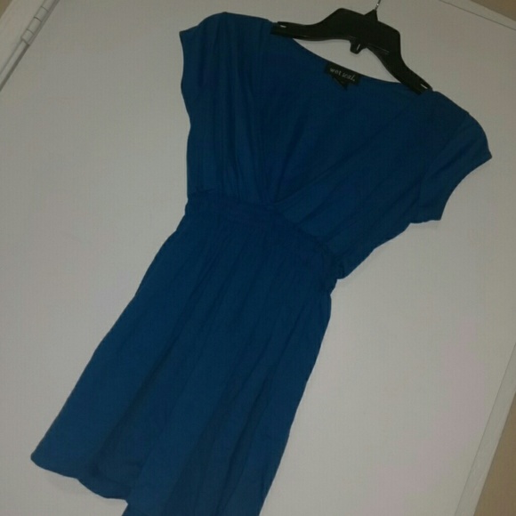 Cotton/Polyester blue top - Picture 2 of 2