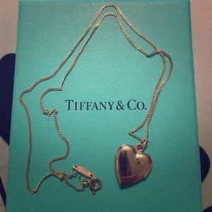 Tiffany & Co 14 KT Gold Heart Locket on 16" chain
