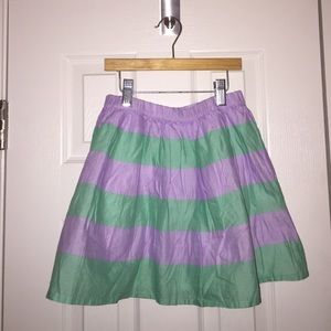 Children's Lavender and Mint Striped Skirt
