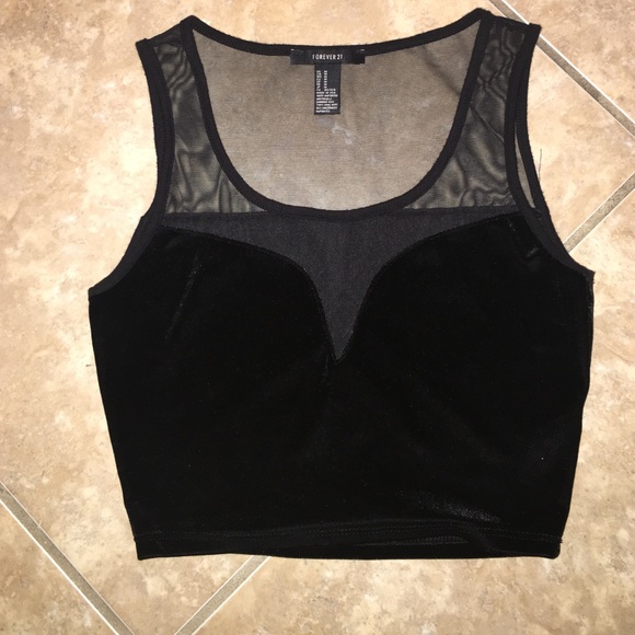 Mesh Crop Top